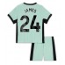 Chelsea Reece James #24 Tredjedraktsett Barn 2023-24 Korte ermer (+ Korte bukser)